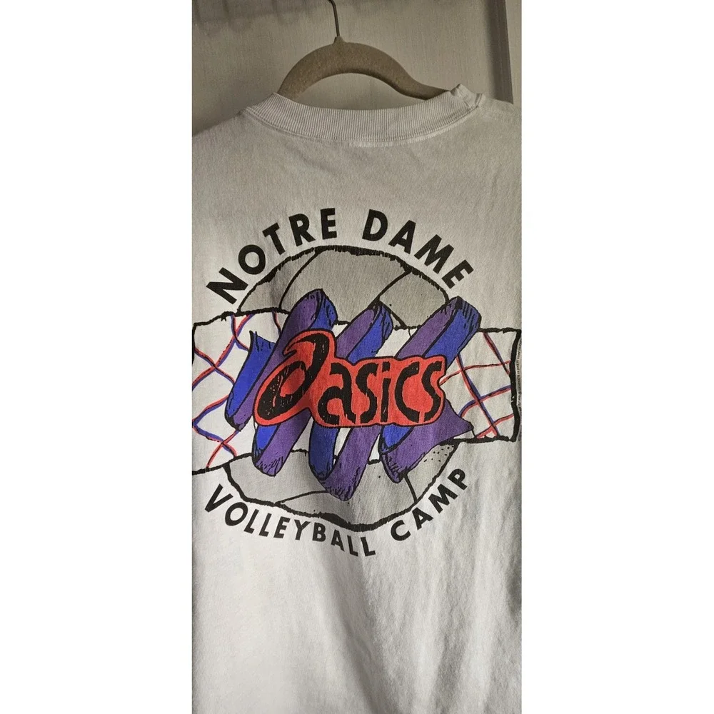Vintage ASICS NORTRE DAME VOLLEYBALL CAMP MEN‎ SZ XL